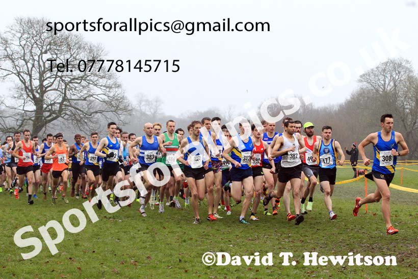 Senior Mens 2023 Northern Cross Country Champs., Witton Park, Blackburn. Photo: David T. Hewitson/Sports for All Pics